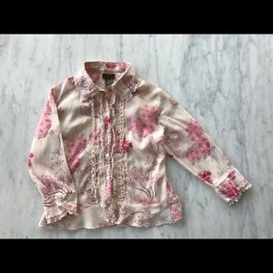 Fei from Anthropologie blouse with peplum flare